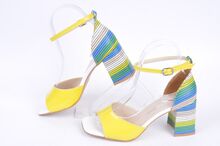 NEW! Цветни дамски сандали на ток