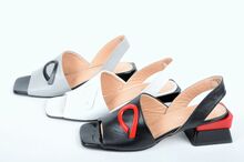 Дамски сандали нисък ток - Три цвята