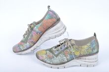 СЕЗОН'23! Цветни дамски обувки на платформа от естествена кожа